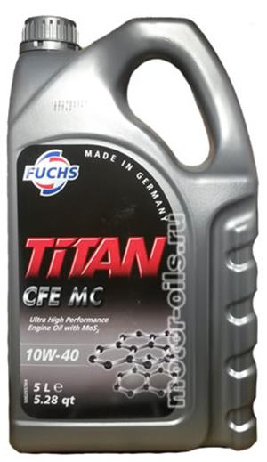 FUCHS Titan CFE 10W-40 MC  5 Litrovka