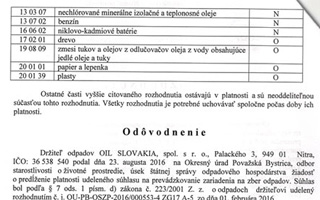 Súhlas na prevádzkovanie zariadenia na zber odpadov 7.strana