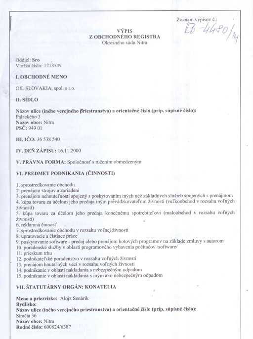Certifikát EN ISO 9001:2008